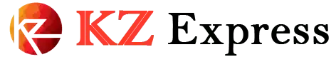 Colorful logo with 'KZ' branding
