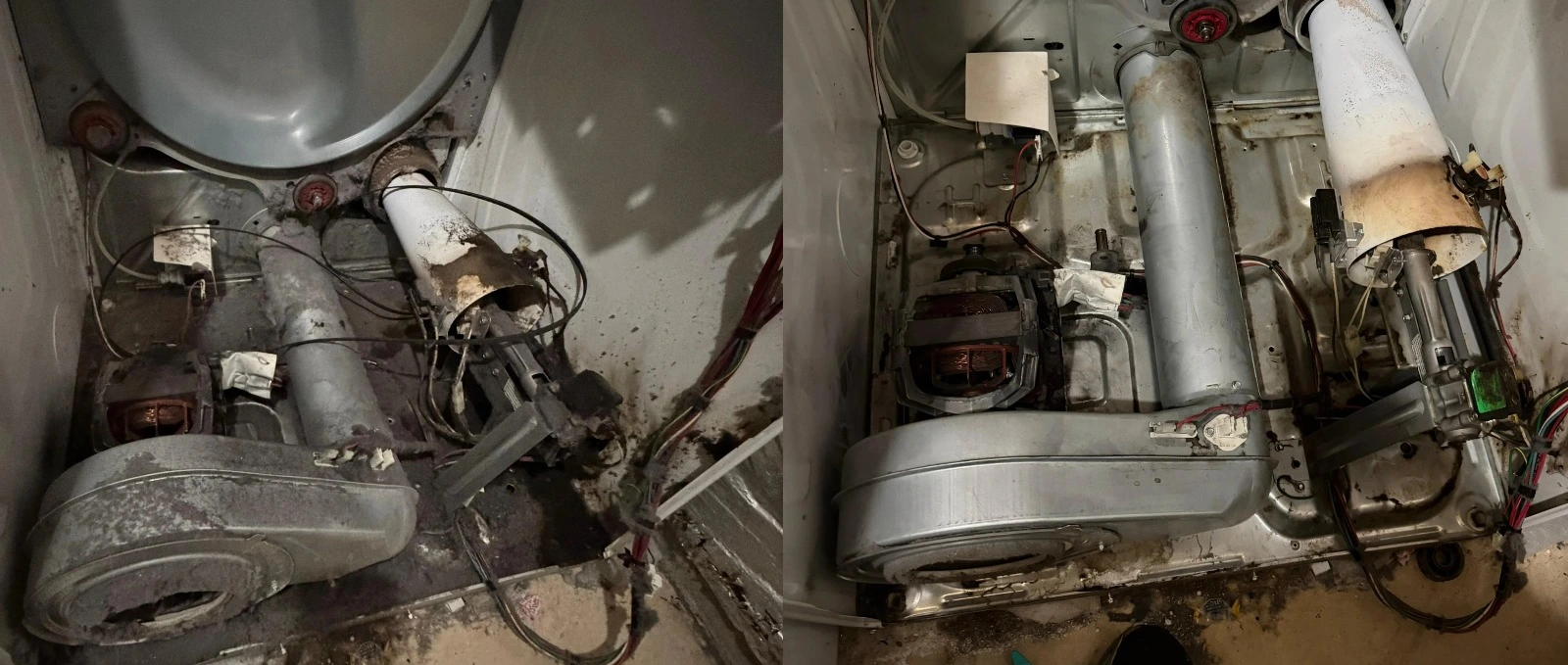 Before and after gaz Maytag dryer repair Before and after gaz Maytag dryer repair